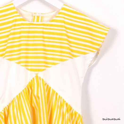 X Dress yellow stripes