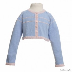 Stripey cardigan in blue