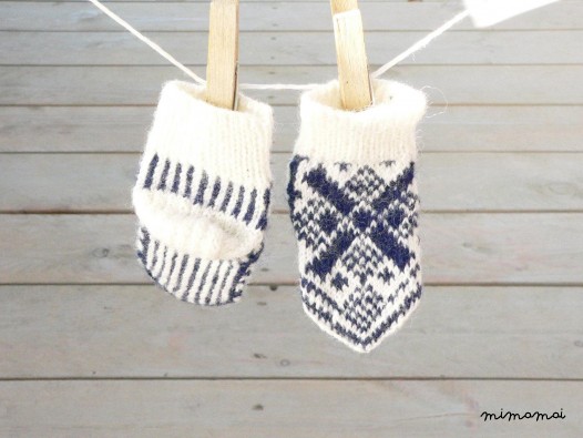 Wool baby boy socks - newborn gift, baby shower - navy blue and white