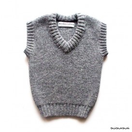 Babies/Children's knitted lambswool V-neck vest/waistcoat/gilet