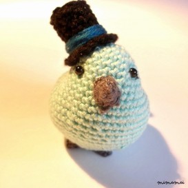 Crochet bird stuffed animal