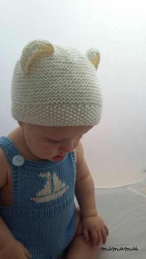 Bear hat, Baby bear hat, polar bear hat, hat with ears