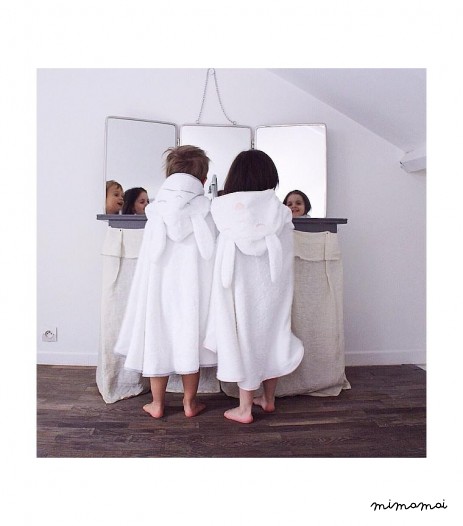 CAPE DE BAIN BOLSA ROSE POUDRE