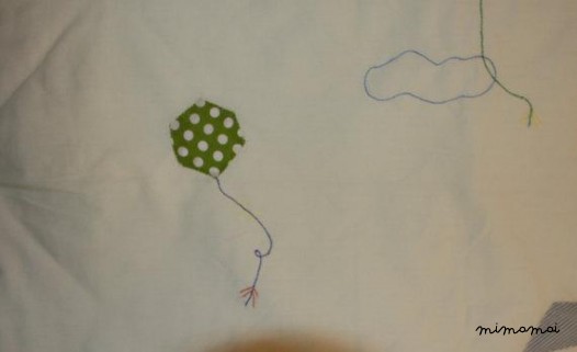 Coperta di bambino di Applique, mano regalo unico per il passeggino culla aquilone ricamato