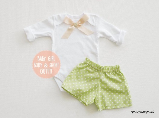 Bodysuit and Shorts for baby girl