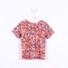 Boxy T-Top pink floral