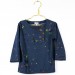 Caspar t-shirt in dark blue with the paint splatter print