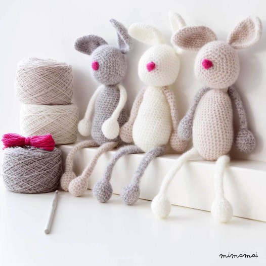 LUXURY BUNNY FAMILY AMIGURUMI CROCHET KIT