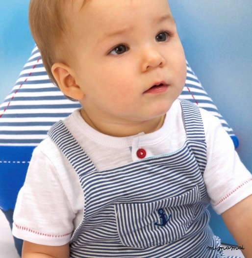 Striped Jersey Dungarees