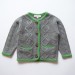 Aran Cardigan Dark Grey M&eacute;lange