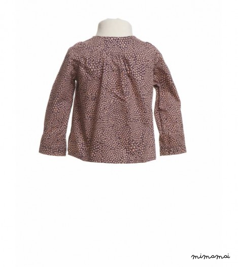 Izzy Shirt Poppy Print in Purple