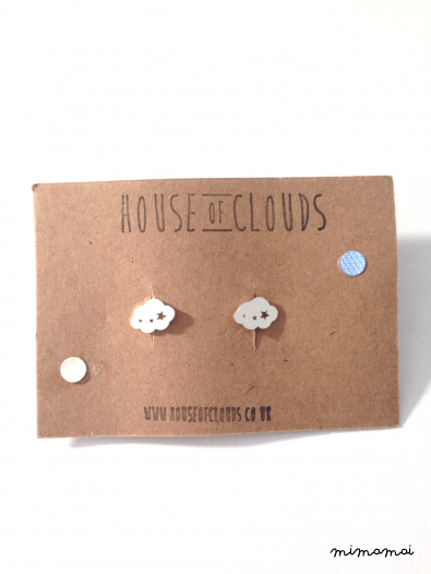 Cloud and star earrings