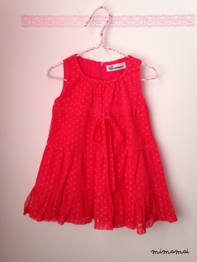 Girl's Red Dress, Children's Clothing, Strawberries Dress