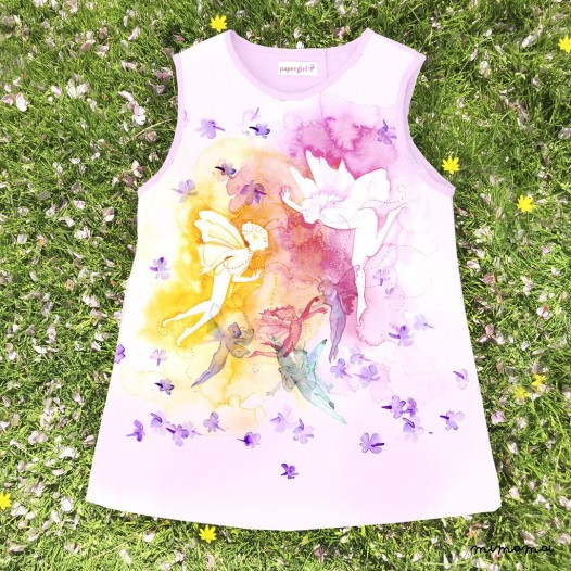 A- Sleeveless Dress: Subtle Fairies