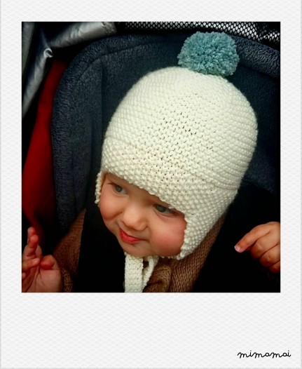 Ear flap hat, baby earflap hat, pompom hat, baby hat, winter hat, any colours, made to order