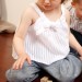 Linen blouse with a bow. Lightweigt linen
