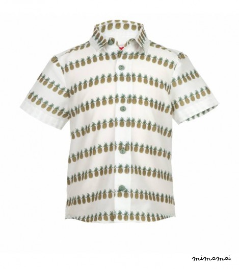 Arthur Shirt, Pineapple Heaven, Ivory