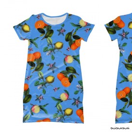 GIRLS - Fruits and Starfish T-shirt Dress