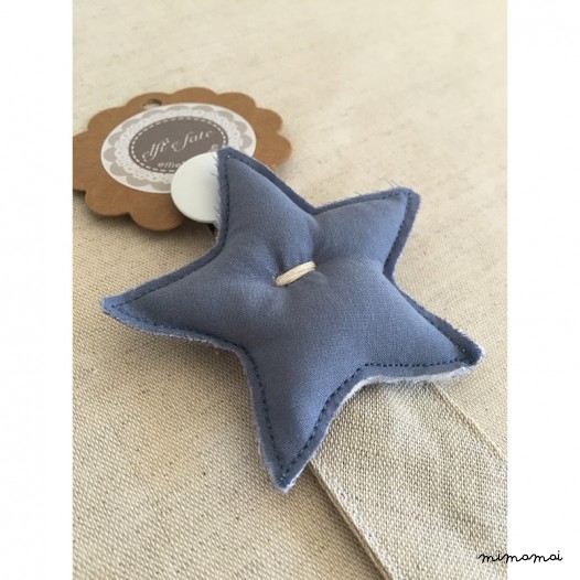 Porta chupetes Stich Star Azul
