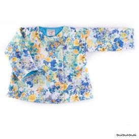 Flower printed baby jacket
