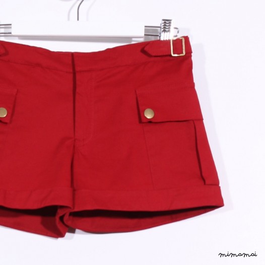 Big Pocket Shorts deep red