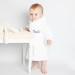 Personalised White Fleece Baby Robe