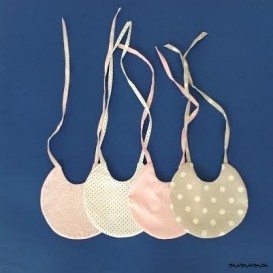 Bavaglini neonato double-face