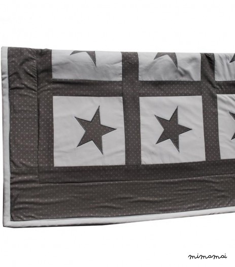 COUVERTURE ANTHRACITE &Eacute;TOILES ARGENT