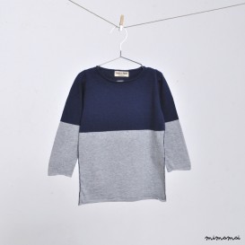 Pull "Caffelatte" Zaffiro / Nebbia