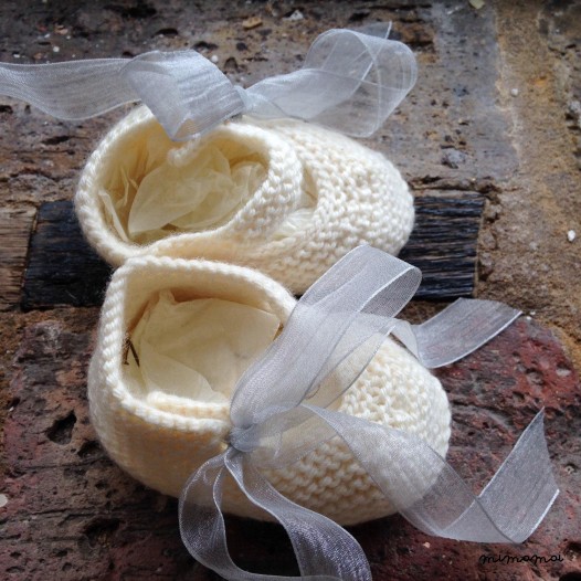 Newborn baby boy booties
