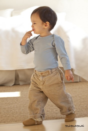 Kina Infant Booties Natural