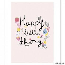 Poster enfant fruits et fleurs