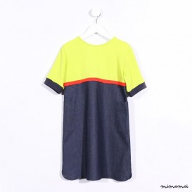 Sweater Dress neon yellow