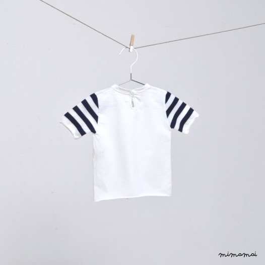 T Shirt Cannella Latte Zaffiro