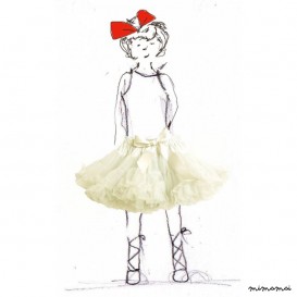Girls Petticoat Tutu in Cream