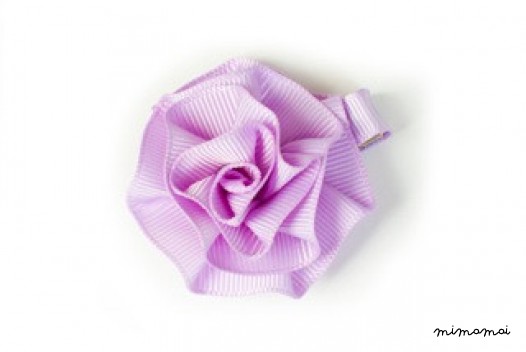 Rosette Hair Clip - Lila