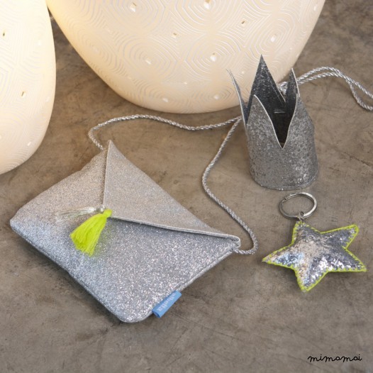 Silver glitter Bag
