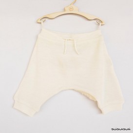 Merino wool trousers with woolen back