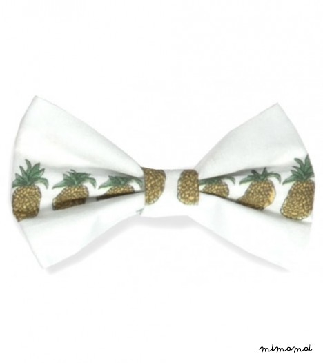 Bow Clip in Pineapple Heaven, Ivory