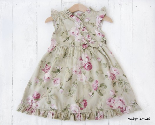 Kimono Dress for little girls, Floral