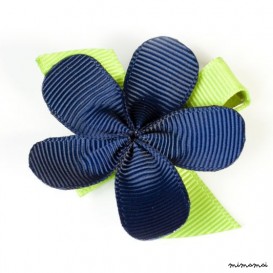 Allie Navy Flower Hair Clip