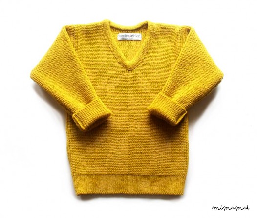 Babies/Children's knitted lambswool V-neck sweater/jumper/pullover