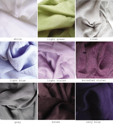Linen blouse with a bow. Lightweigt linen