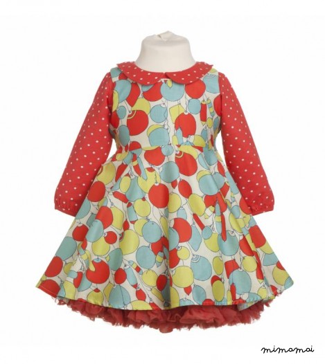 Girls Clara Dress in Floats