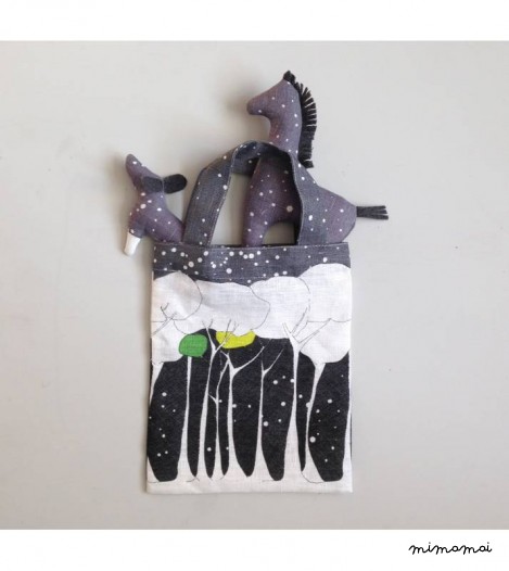 Small Bag in Grey Snowstorm