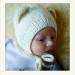 Bear hat, newborn bear hat, newborn bonnet