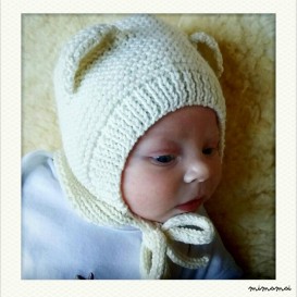 Bear hat, newborn bear hat, newborn bonnet