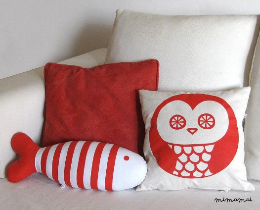 Pesce decorativi cuscino &middot; Cuscino di tiro &middot; Fatto a mano