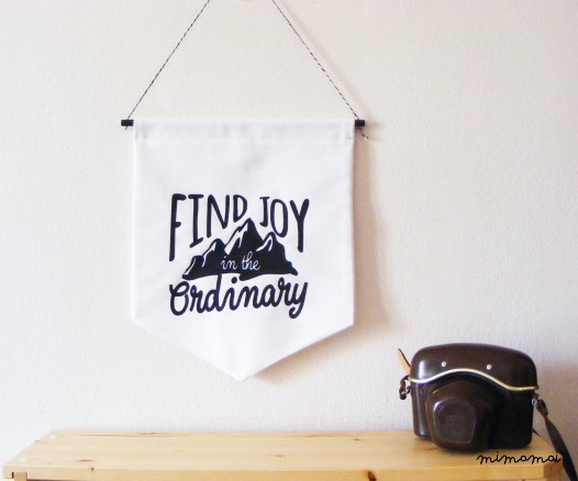 Wall Banner "Find Joy in the Ordinary"