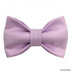 Child purple bow tie, cotton satin